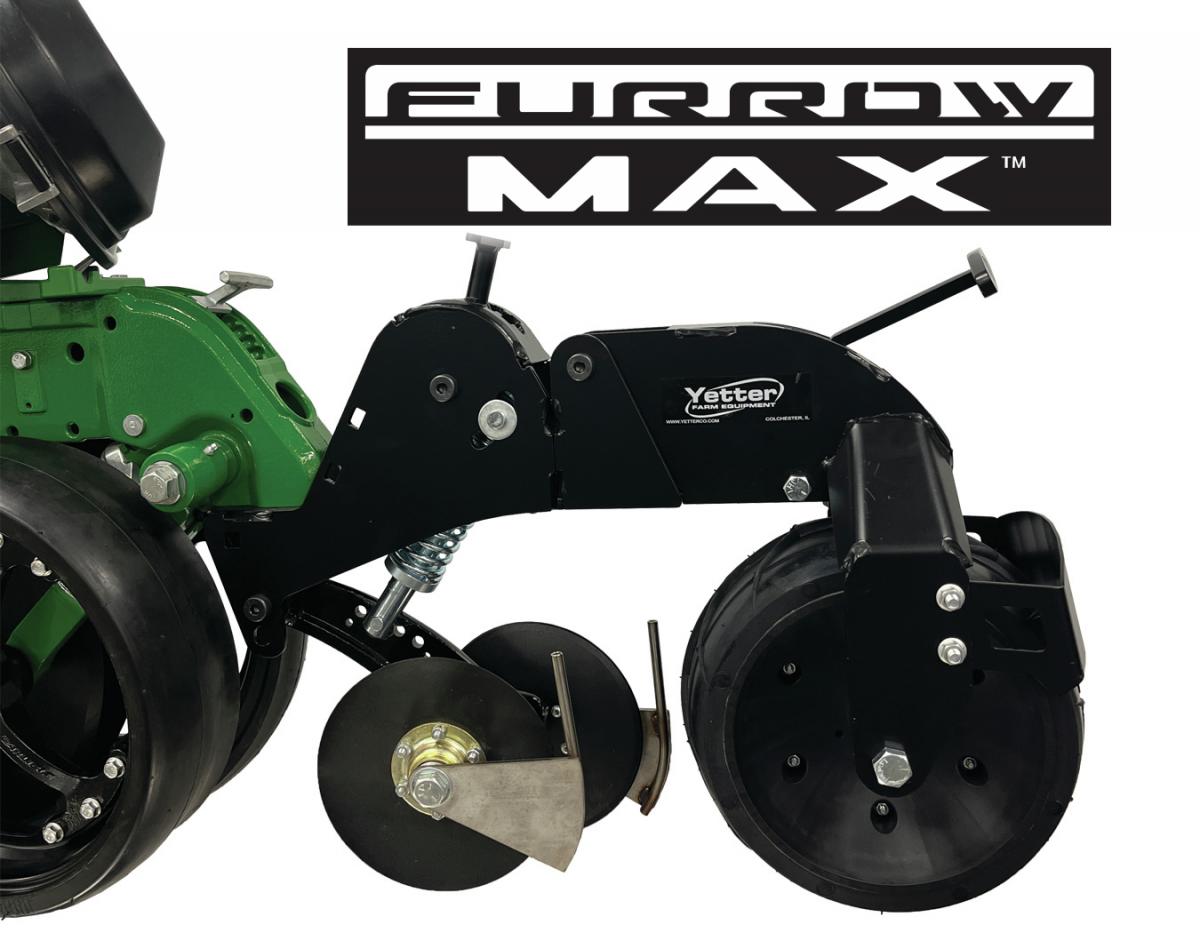 Yetter Furrow Max two Wheel closing system photo with logo