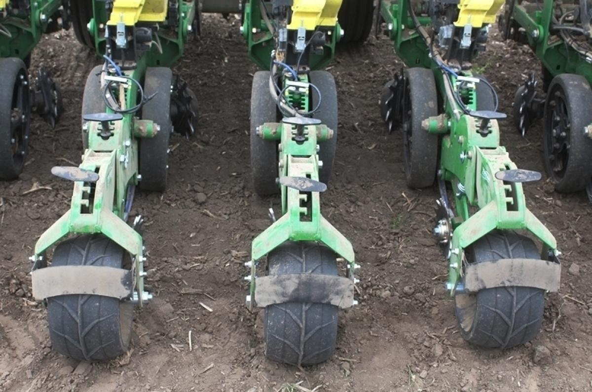 Furrow Max Closing System on the planter